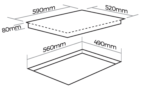 Thông số bếp từ Taco TK389S