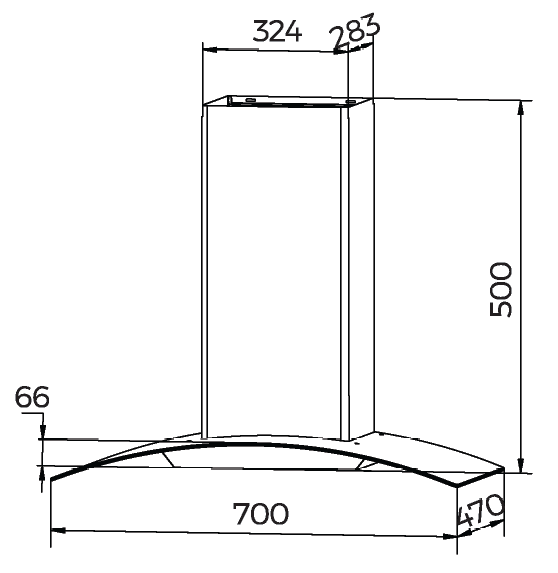 Thông số kỹ thuật máy hút mùi Taco 4316